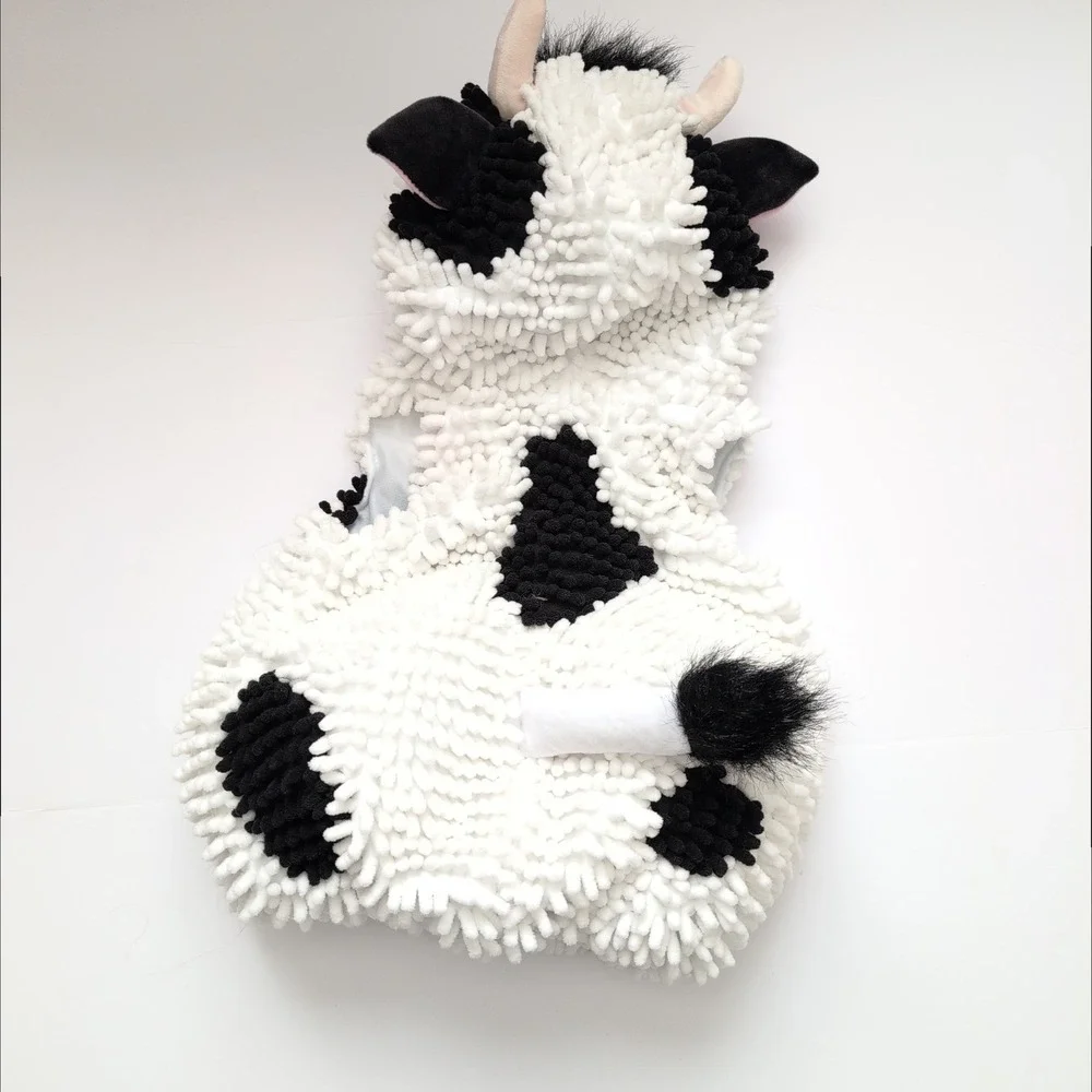 Going Wild Baby Cow Costume Hooded Vest Outfit Infant 6‎ 9 Months Halloween